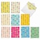 The Best Card Company 10 Blank Mustache Note Cards for Men Boys 4 x 512 Inch Cute Assorted Boxed Notecards Fun Child Cards Stache Notes M2002