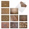 The Best Card Company 10 Blank Note Cards Boxed 4 x 512 Inch Architecture Assorted All Occasion Cards Woodworks M6459OCBNB