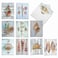 The Best Card Company 10 Blank Note Cards with Envelopes 4 x 512 Inch Bulk All Occasion Cards Boxed Seashell Driftwood AM6118OCBB1x10
