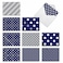 The Best Card Company 10 Boxed All Occasion Cards with Envelopes 4 x 512 Inch Colorful Fun Note Cards Assorted In the Navy M3067