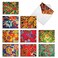 The Best Card Company 10 Colorful Blank Note Cards with Envelopes 4 x 512Inch Assorted Boxed Set Vegas Carpets M3304