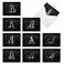 The Best Card Company 10 Initial Letter A Assorted Blank Notecards Floral Monogramed Personal Stationery wEnvelopes Bulk Box Set 4 x 512 Inch Thank You Notes A Chalk and Roses M3809OCBB1x10
