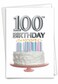 The Best Card Company 100th Birthday Card with Envelope Milestone Birthday Notecard 100 Years Old Big Day 100 C7060LMBG