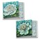 The Best Card Company 12 Beautiful Blank Note Cards Bulk 4 x 512 Inch 2 Designs 6 Each Blue Magnolia MQ4594OCBB6x2