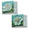 The Best Card Company 12 Beautiful Blank Note Cards Bulk 4 x 512 Inch 2 Designs 6 Each Blue Magnolia MQ4594OCBB6x2