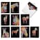 The Best Card Company 20 Assorted Blank Note Cards Box Set 4 x 512 Inch with Envelopes 10 Designs 2 Each Rainbow Zebras AM10327OCBB2x10