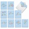 The Best Card Company 20 Assorted Ramadan Notecards Bulk Box Set 4 x 512 Inch with Envelopes 10 Designs 2 Each Muslim Holiday Cards Islamic Calligraphy AM10421RDGB2x10