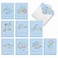 The Best Card Company 20 Assorted Ramadan Notecards Bulk Box Set 4 x 512 Inch with Envelopes 10 Designs 2 Each Muslim Holiday Cards Islamic Calligraphy AM10421RDGB2x10