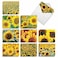 The Best Card Company 20 Assorted Sun Flowers Blank Plant Cards Boxed Set wEnvelopes 4 x 512 Inch 10 Designs 2 Each Sunny Side Up AM6042OCBB2x10