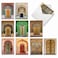 The Best Card Company 20 Blank Note Cards Boxed 4 x 512 Inch engaging Assorted Patterns 10 Designs 2 Each Ornate Doors AM9539OCBB2x10