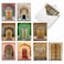 The Best Card Company 20 Blank Note Cards Boxed 4 x 512 Inch engaging Assorted Patterns 10 Designs 2 Each Ornate Doors AM9539OCBB2x10