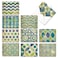 The Best Card Company 20 Blank Note Cards Boxed 4 x 512 Inch engaging Assorted Patterns 10 Designs 2 Each Watercolor Tiles AM6685OCBB2x10
