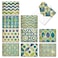 The Best Card Company 20 Blank Note Cards Boxed 4 x 512 Inch engaging Assorted Patterns 10 Designs 2 Each Watercolor Tiles AM6685OCBB2x10