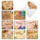The Best Card Company 20 Boxed Thank You Cards 4 x 512 Inch Assorted Stationery Set 10 Designs 2 Each Beach Notes AM6113TYGB2x10