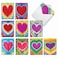 The Best Card Company 20 Cute Boxed Cards 4 x 512 Inch Assorted Blank Set 10 Designs 2 Each TieDye Hearts AM9162OCBB2x10