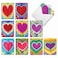 The Best Card Company 20 Cute Boxed Cards 4 x 512 Inch Assorted Blank Set 10 Designs 2 Each TieDye Hearts AM9162OCBB2x10