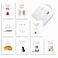 The Best Card Company 20 Note Cards Blank Assortment 4 x 512 Inch 10 Designs 2 Each Cat Got Your Tongue AM7183OCBB2x10NB