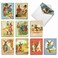The Best Card Company 20 Vintage Easter Cards with Envelopes 4 x 512 Inch Retro Boxed Note Cards for Easter 10 Designs 2 Each Funny Bunnies AM2345EAGB2x10