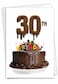 The Best Card Company 30th Birthday Greeting Card with Envelope 30 Year Old Celebration Milestone Congrats Notecard Big Day 30 C7060DMBG