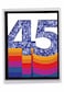 The Best Card Company 45th Big Happy Milestone Anniversary Notecard 85 x 11 wEnvelope Not Foil Layered or 3D Bold Milestones 45 J6110SMAG