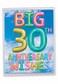 The Best Card Company Big 30th Milestone Anniversary Congratulations Notecard 85 x 11 Not Actual Balloons or 3D Inflated Messages 30 J5651EMAGUS