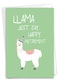 The Best Card Company Happy Retirement Card with Envelope Farewell Retiree Greeting Llama Just Say C6445ARTG