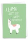 The Best Card Company Happy Retirement Card with Envelope Farewell Retiree Greeting Llama Just Say C6445ARTG
