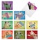 The Best Card Company 10 Assorted Blank Thank You Notes Bulk Box Set 4 x 512 Inch with Envelopes 10 Designs 1 Each Cat Big Thanks M2368TYBNB