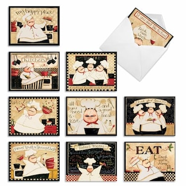 The Best Card Company 10 Assorted InvitationRSVP Notecards Box Set 4 x 512 Inch with Envelopes 10 Designs 1 Each Notes Du Jour AM6834INGB1x10