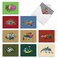 The Best Card Company 10 Assorted Thank You Notecards Bulk Box Set 4 x 512 Inch with Envelopes 10 Designs 1 Each Off The Hook M6543TYG