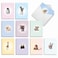 The Best Card Company 20 Assorted Baby Notecards Box Set 4 x 512 Inch with Envelopes 10 Designs 2 Each Zoo little ones AM6726BBGB2x10