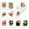 The Best Card Company 20 Assorted Boxed Thank You Note Card Set wEnvelopes 2 each 10 Design 4 x 512 Inch Funky Rainbow Sloth AM6866TYGB2x10