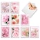The Best Card Company 20 Assorted Floral Blank Mothers Day Notes Box Set 4 x 512 Inch with Envelopes 10 Designs 2 Each Romantic Sweet Pink Roses AM10311MDBB2x10