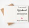 TRIDECOR Fathers Day Card from Wife To My Wonderful Husband Romantic 5x7 Folded Greeting Card with Envelope Sweet Fathers Day Card for Husband Blank Inside