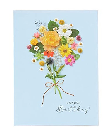 UK Greetings On Your Birthday Greeting Card Happy Birthday Gifts HerHim Floral Design with Envelope 12 x 178 mm
