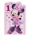 UK Greetings Disney 1st Birthday Card For HerGirl With Envelope Pink Design With Minnie Mouse