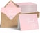 VNS Creations Thank You Cards With Envelopes Bulk Set Stickers 100 Pack 4x6 Blank Thank You Notes Bulk Box Set Large Note Card Small Business Wedding Baby Shower Bridal Shower Pink