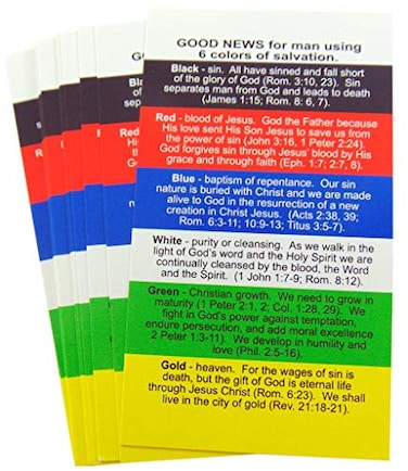Westmon Works Plan of Salvation Holy Christian Prayer Cards Bulk Pack Set of 25
