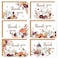 Whaline 36 Pack Fall Thank You Card Watercolor Floral Pumpkin Leaves Greeting Cards with Envelope Sticker Blank Note Cards for Autumn Thanksgiving Wedding 4 x 6 Inch