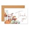 Whaline 50 Pack Fall Thank You Cards Boxed Boho Pumpkin Leaves Note Cards with Envelopes Stickers Blank Greeting Card for Autumn Thanksgiving Wedding Birthday Baby Shower