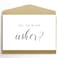 Goroar Will You Be Our Usher Proposal Request Card