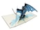 WOWPAPERART Ice Dragon 3D Pop Up Greeting Card 5 x 7 inch Multicolor for All Occasions Birthday Love Christmas Goodluck Congrats Get Well Blank Inside for Personalized