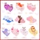 Yexiya 200 Pcs Mini Valentines Day Cards Assortment Bulk Classroom Exchange for Kids Greeting Animal Box Foldable Love Heart Greeting Cards with Envelopes and Stickers