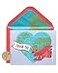 Papyrus Thank You Cards with Envelopes Globe and Plane with Glitter 8Count