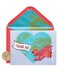 Papyrus Thank You Cards with Envelopes Globe and Plane with Glitter 8Count