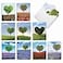 The Best Card Company 20 Cute Boxed Cards 4 x 512 Inch Assorted Blank Set 10 Designs 2 Each Heart Trees AM8994OCBB2x10