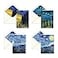 RainCaper Fine Art Keepsake 5x7 Blank Stationery van Gogh Greeting Note Cards With Decorative Envelopes Gift Boxed Set of 16 300 GSM Cardstock van Gogh At Night