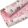Ribbli Reversible Christmas Wrapping Paper Rolls Nutcracker and Candy Cane Pink Gift Wrapping Paper17 Inch x 33 Feet