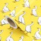 WRAPAHOLIC Duck Wrapping Paper Roll Mini Roll 17 Inch x 165 Feet Adorable Ducks in Bright Yellow Wrapping Paper Perfect for Kids Boy Girl Birthday Baby Shower