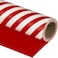 WRAPAHOLIC Reversible Wrapping Paper Mini Roll 17 Inch x 33 Feet Red and Stripes Design for Christmas Birthday Holiday Wedding Baby Shower